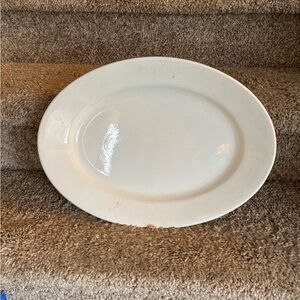 Elegant White Oval Serving Platter
